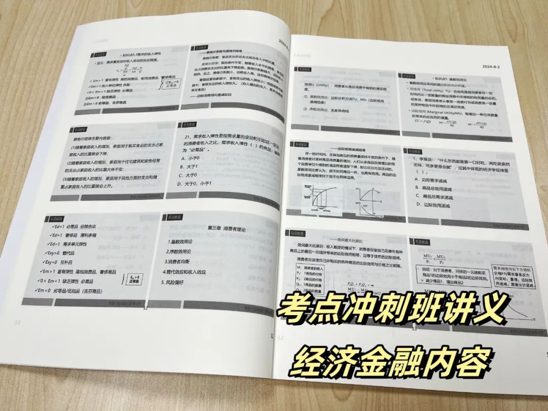 考點(diǎn)沖刺班課程教材一覽，助你認(rèn)真復(fù)習(xí)，高效備考。